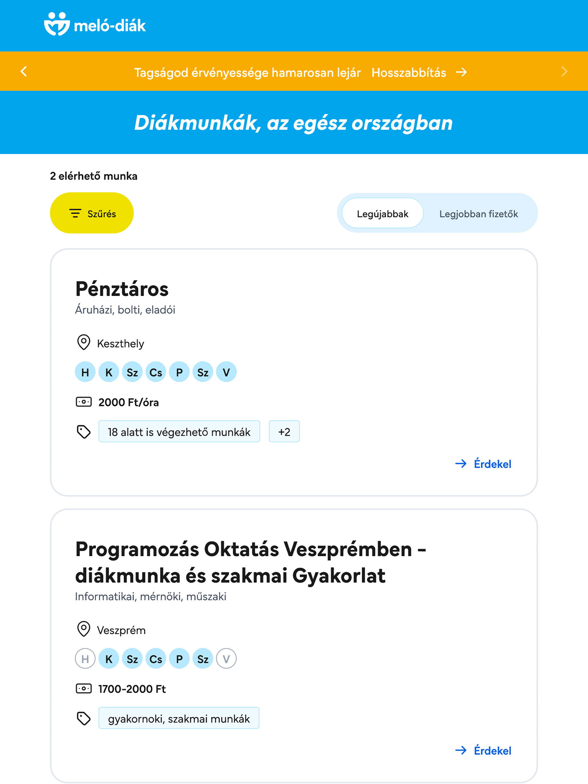 Meló-Diák GO screenshot 9