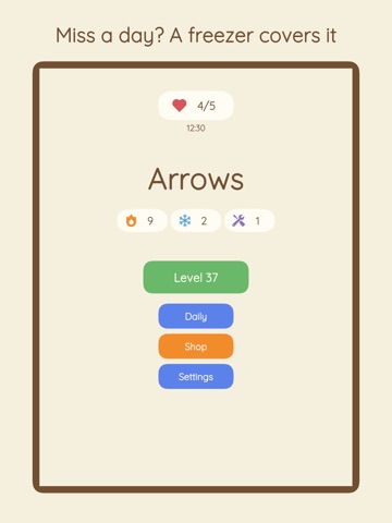 Arrows: Minimalist Puzzle iPad screenshot