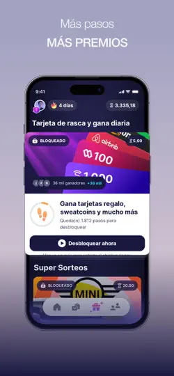 Captura de pantalla de Sweatcoin - Contador De Pasos en iPhone 3