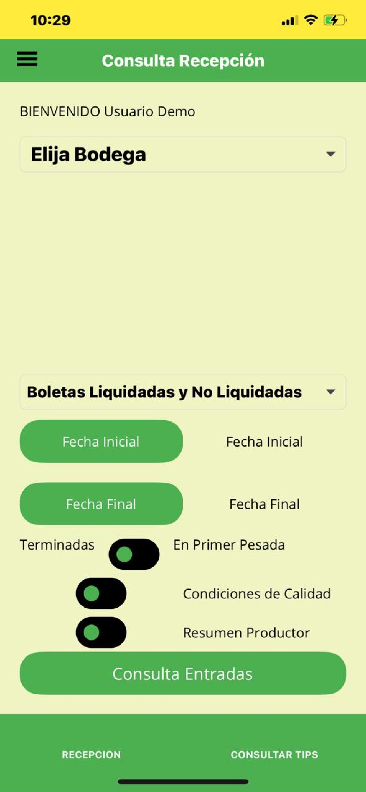 SRE Productor App