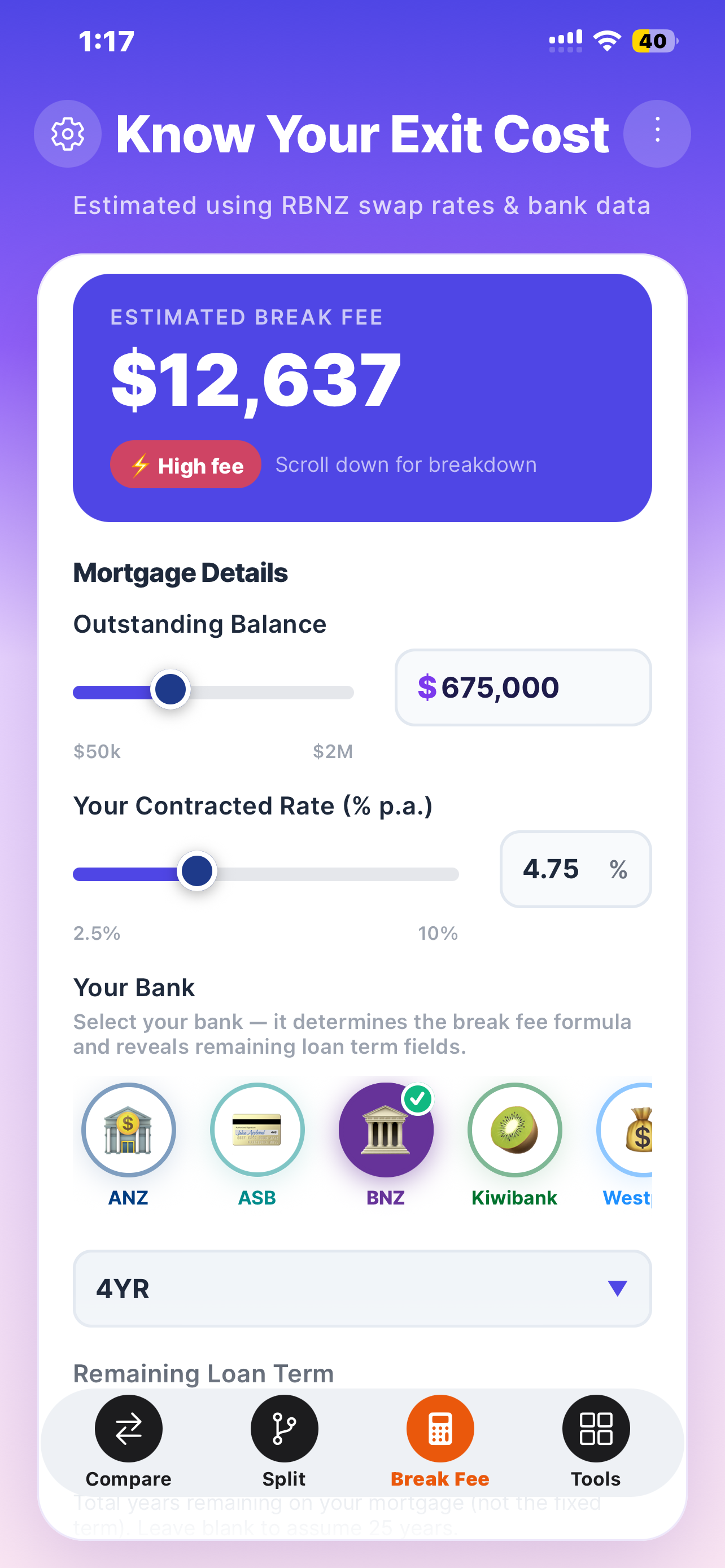 NZ Mortgage Calculator screenshot 3