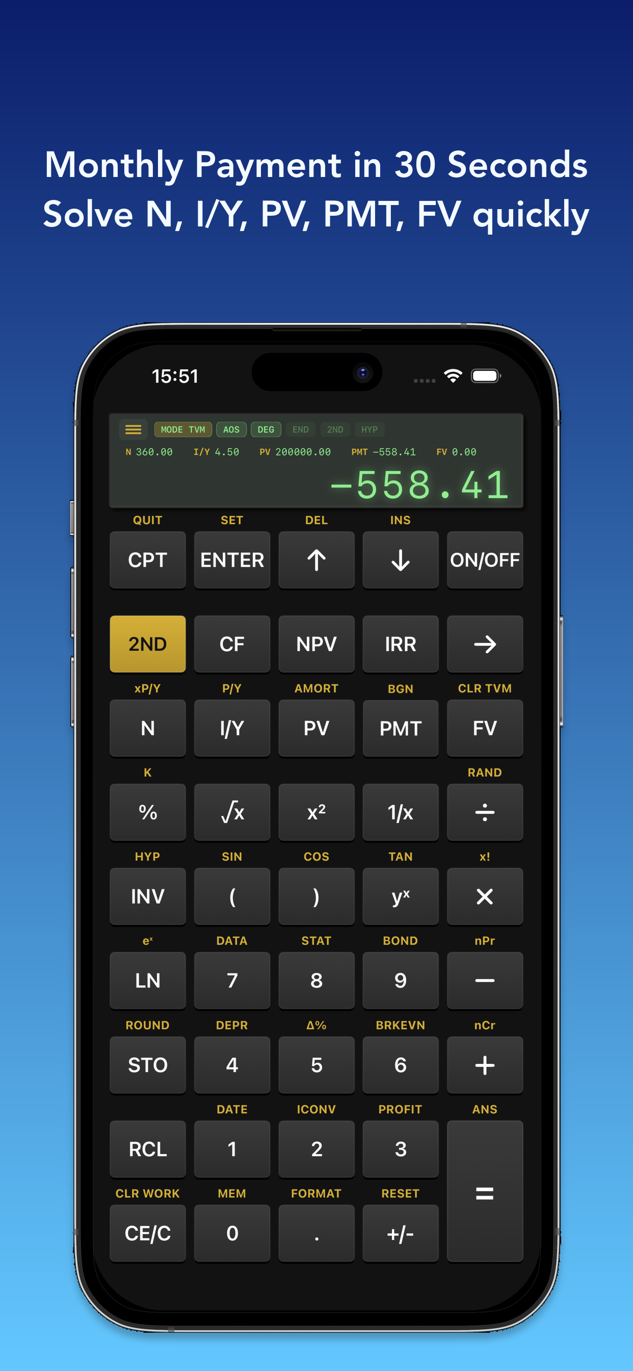 Financial Calculator & TVM