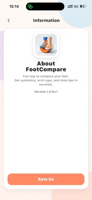 FOOT COMPARE screenshot 2