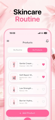 Skin Care Routine Tracker iPhone screenshot