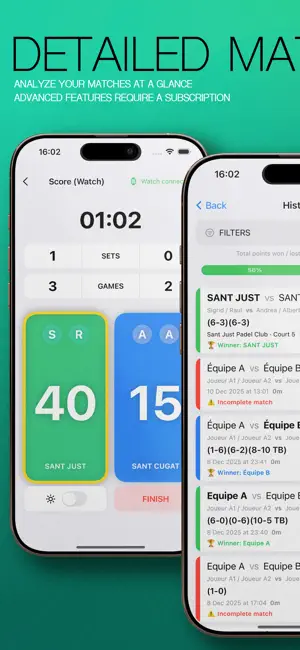 Padel Master Watch screenshot 3