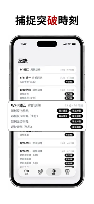 Instagain - 用說的健身記錄APP screenshot 3