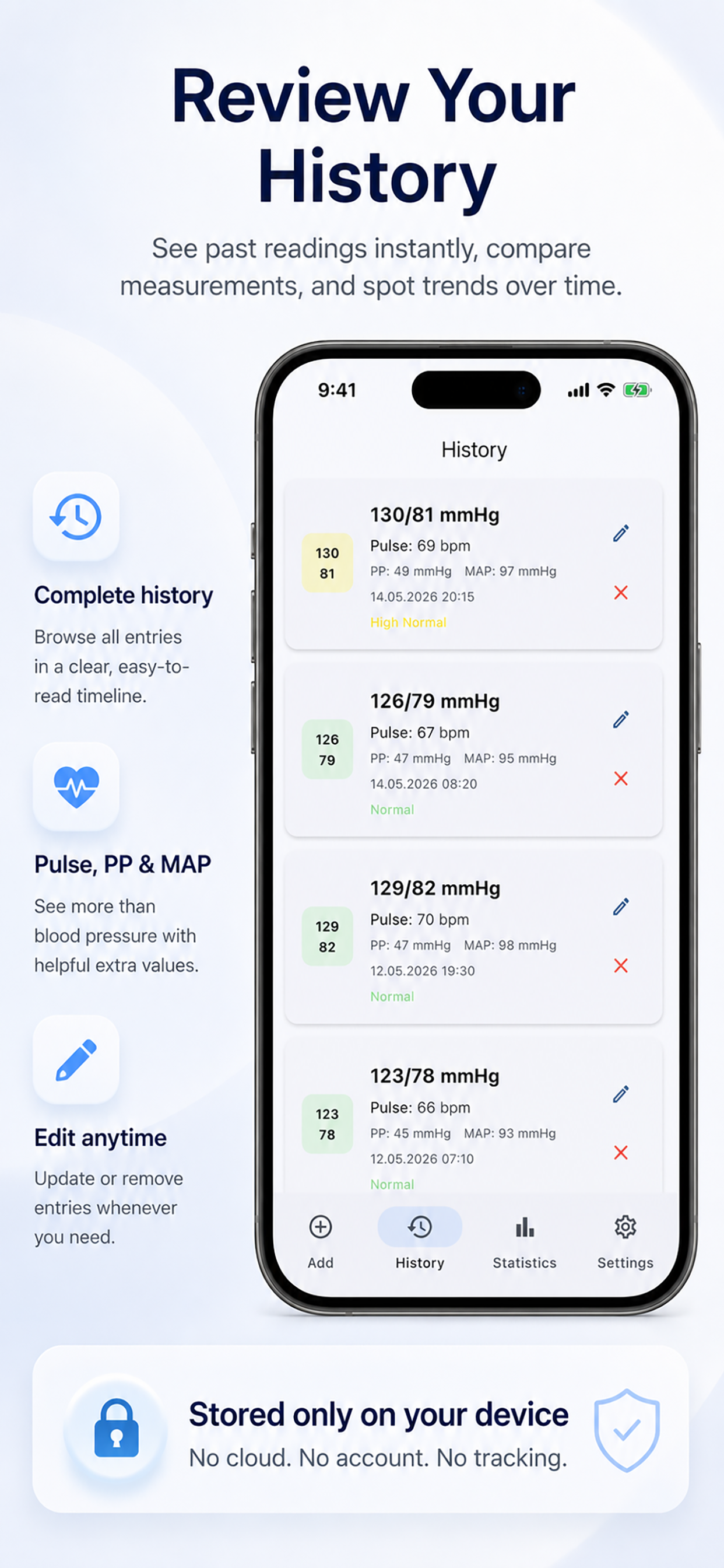 Mein Blutdruck App screenshot 3