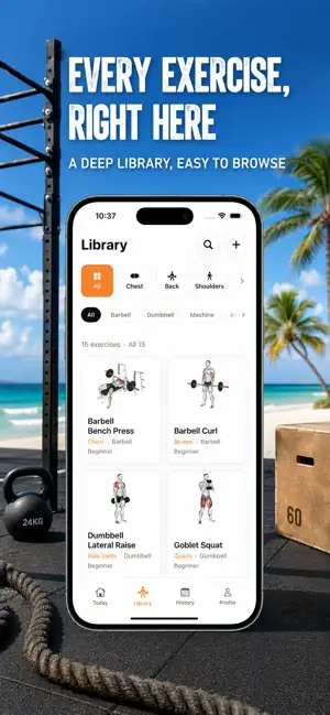WeekFit - Workout Tracker screenshot 1