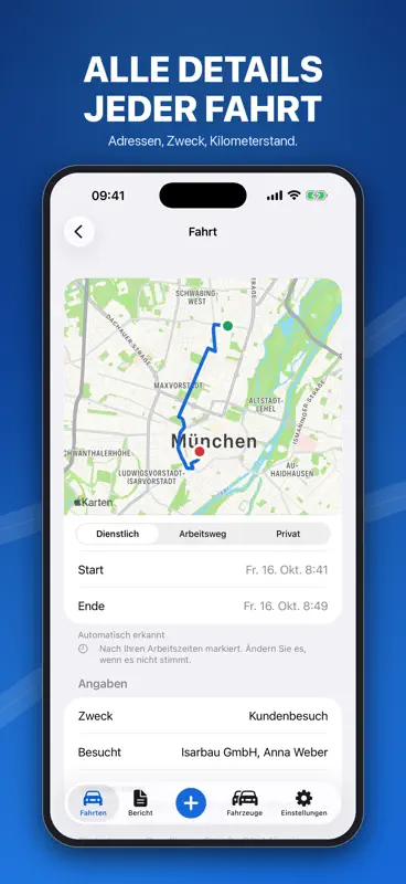 Körlogg – Fahrtenbuch screenshot 3 of 5