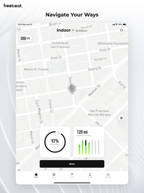 freebeat - Cycling, BodyCombat iPad screenshot 1 - Health & Fitness app