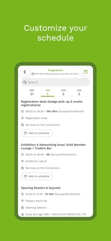 BIR Events iPhone screenshot