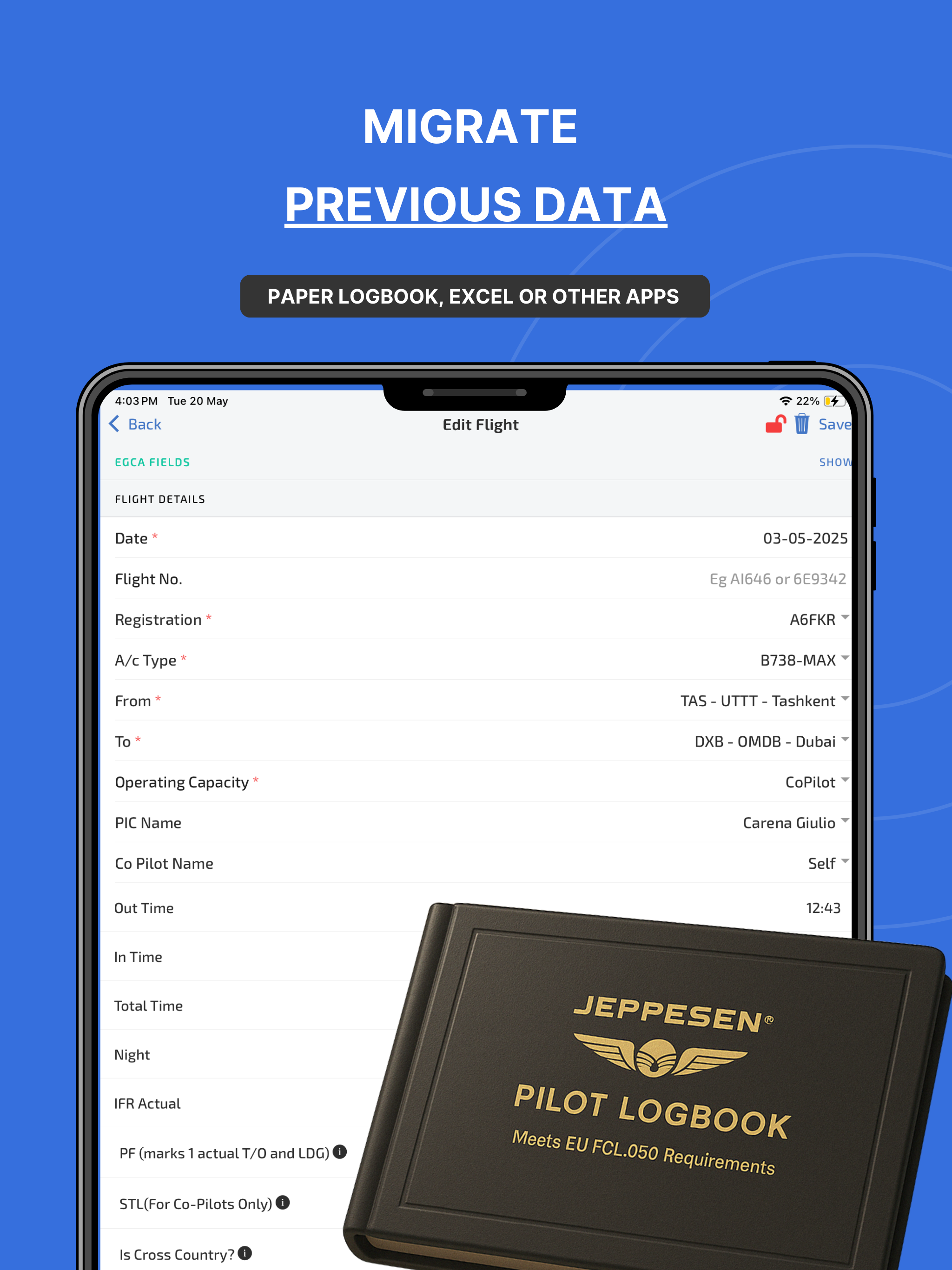 Wingman Pilot Logbook screenshot 13