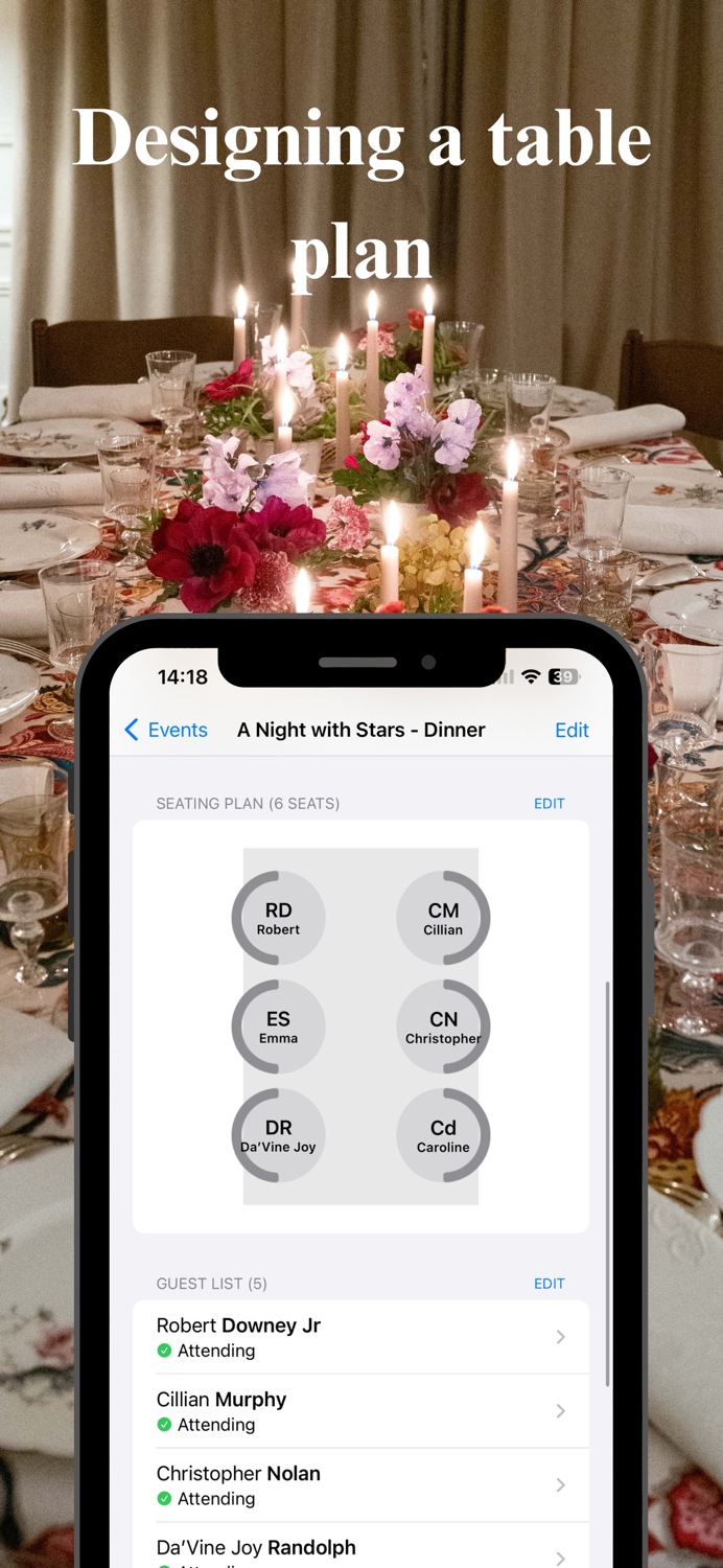 The Host - Seating plan and more