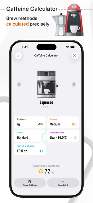 HiCoffee - Caffeine Tracker screenshot 4