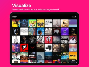 Albums: Find, Favorite, Play iPad screenshot