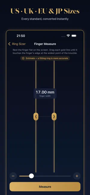 Ring Sizer: Size Measure App screenshot 4