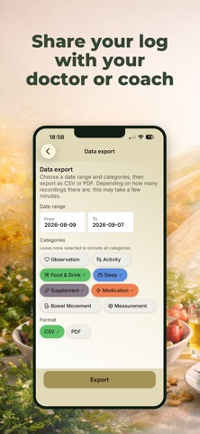 NutriSpy: Food & Symptom Diary Screenshot 8 of 8