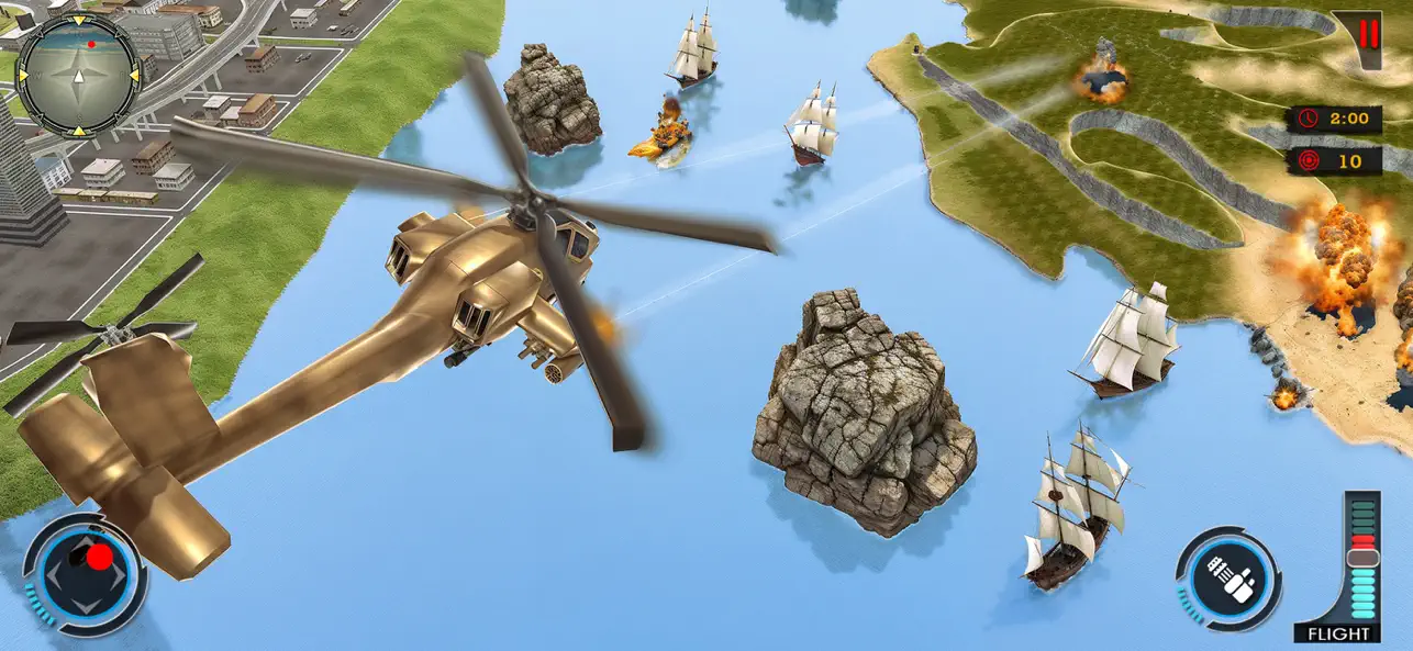 Screenshot #1 pour Hélicoptère de combat 3D