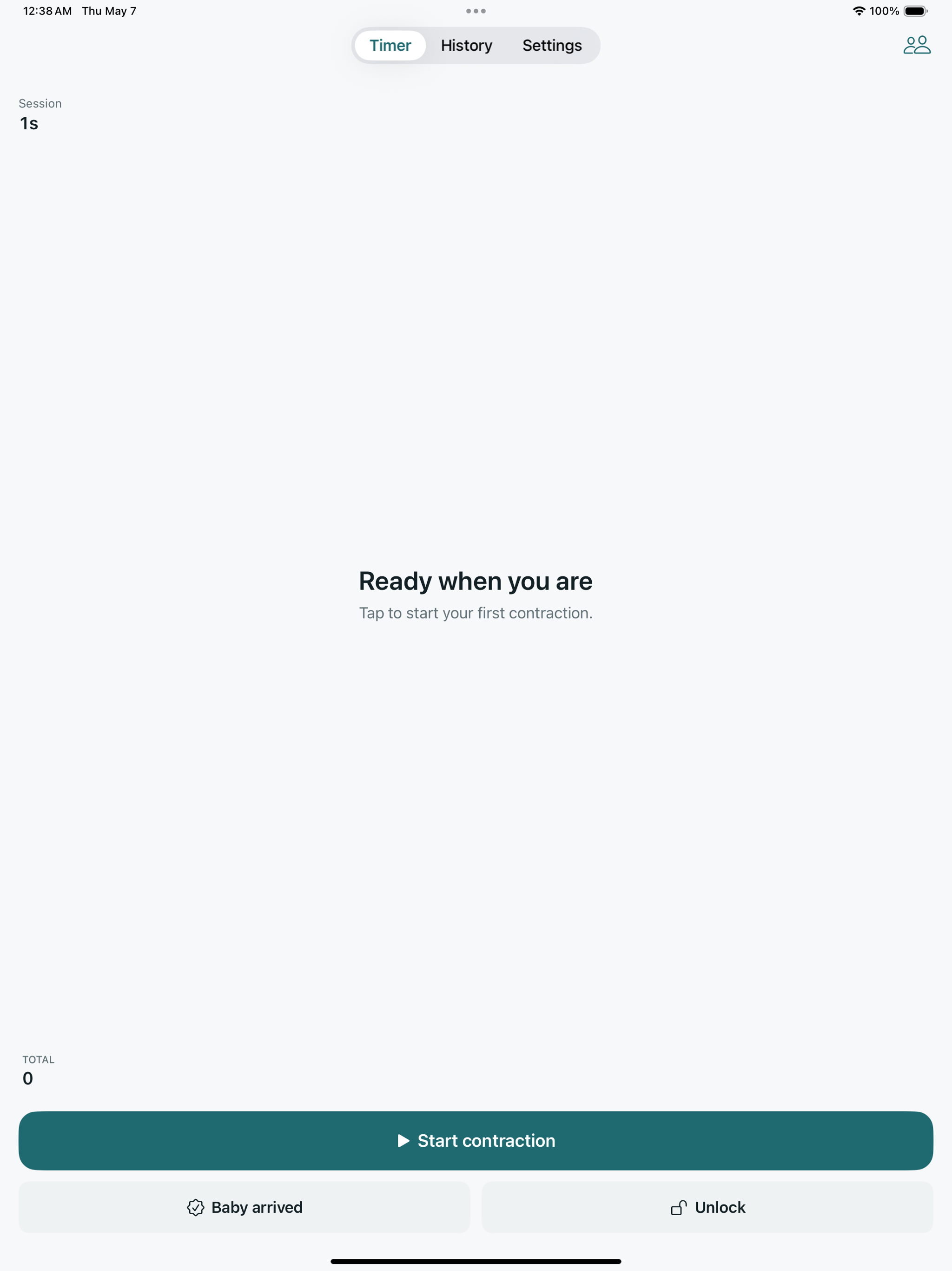 Contraction Timer by Nestling screenshot 12