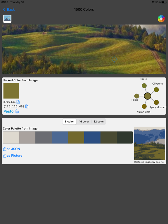 Color Name Recognizer Camera iPad screenshot 5 - Utilities app