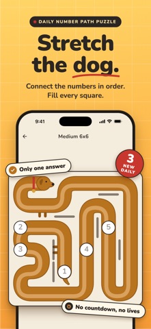 Longdog: Number Path Puzzle screenshot 1