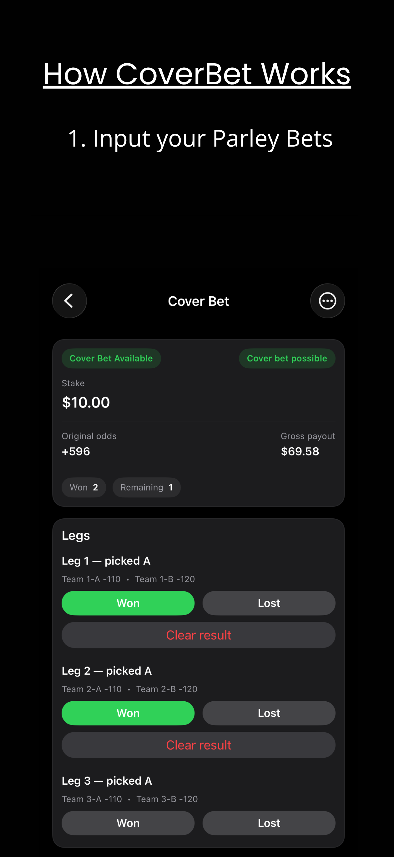 CoverBet screenshot 3