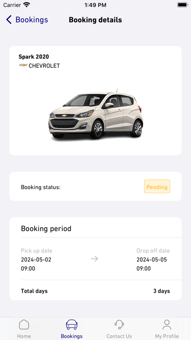 AJER Rent A Car Screenshot