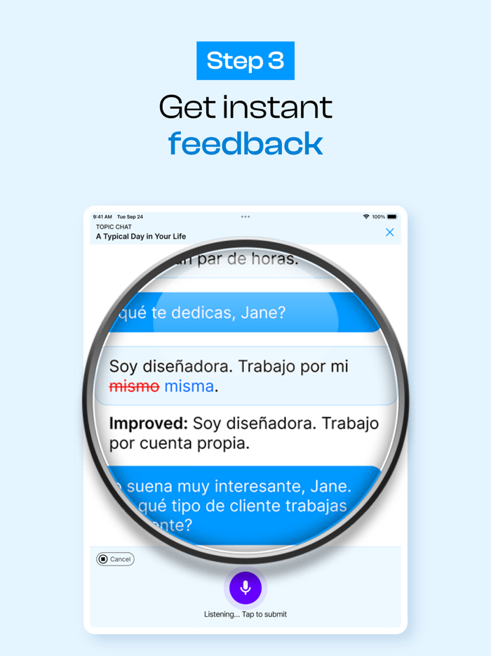 AI Language Practice - Bubblz
