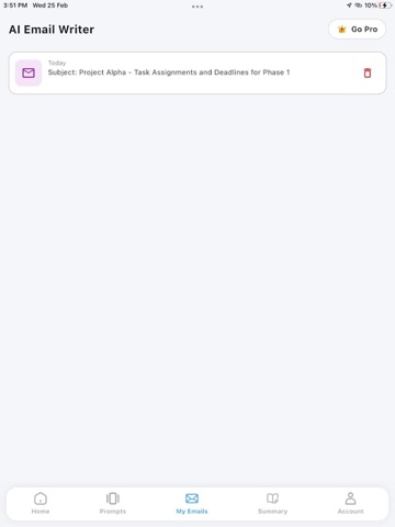 Smart AI Business Email Writer iPad screenshot