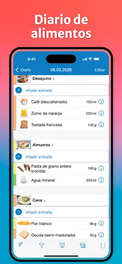 Captura de pantalla de Food Intolerances en iPhone 3