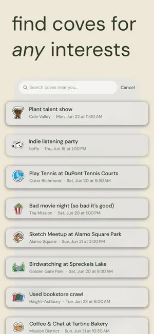 Cova: Meet People Nearby screenshot 4