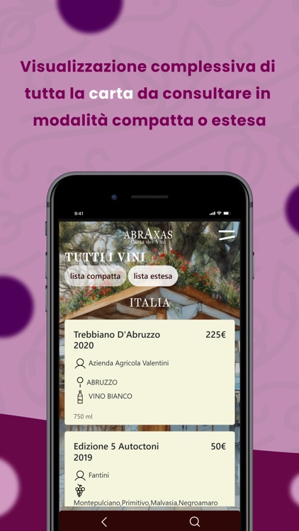 Abraxas - Carta Dei Vini screenshot-3