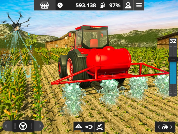 大麦农场收割机游戏