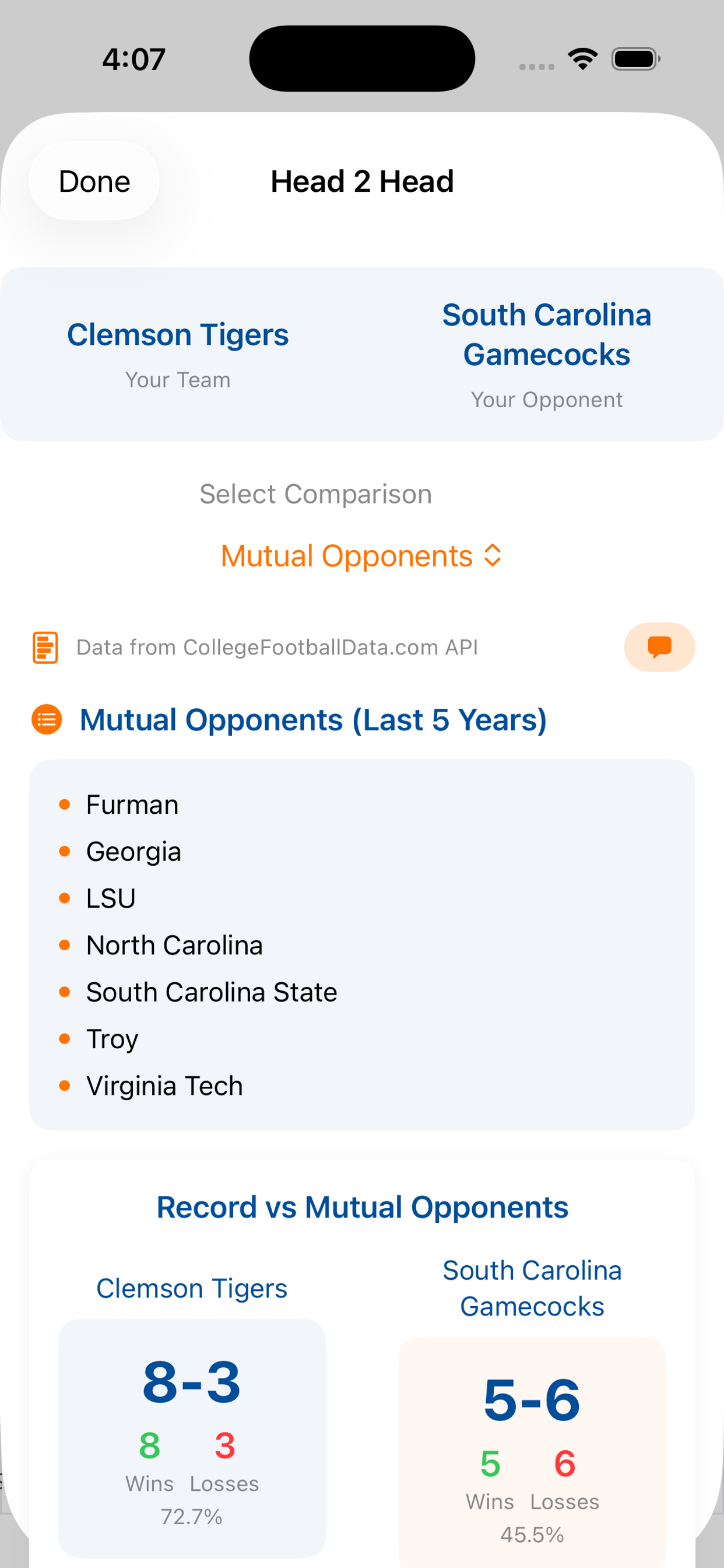 SportsQuips - CFB Edition screenshot 7