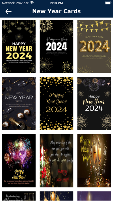 New Year Cards Greetings 2025 Screenshot