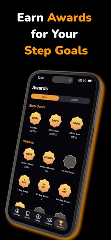 StepGoals - Social Pedometer Screenshot 2 of 9