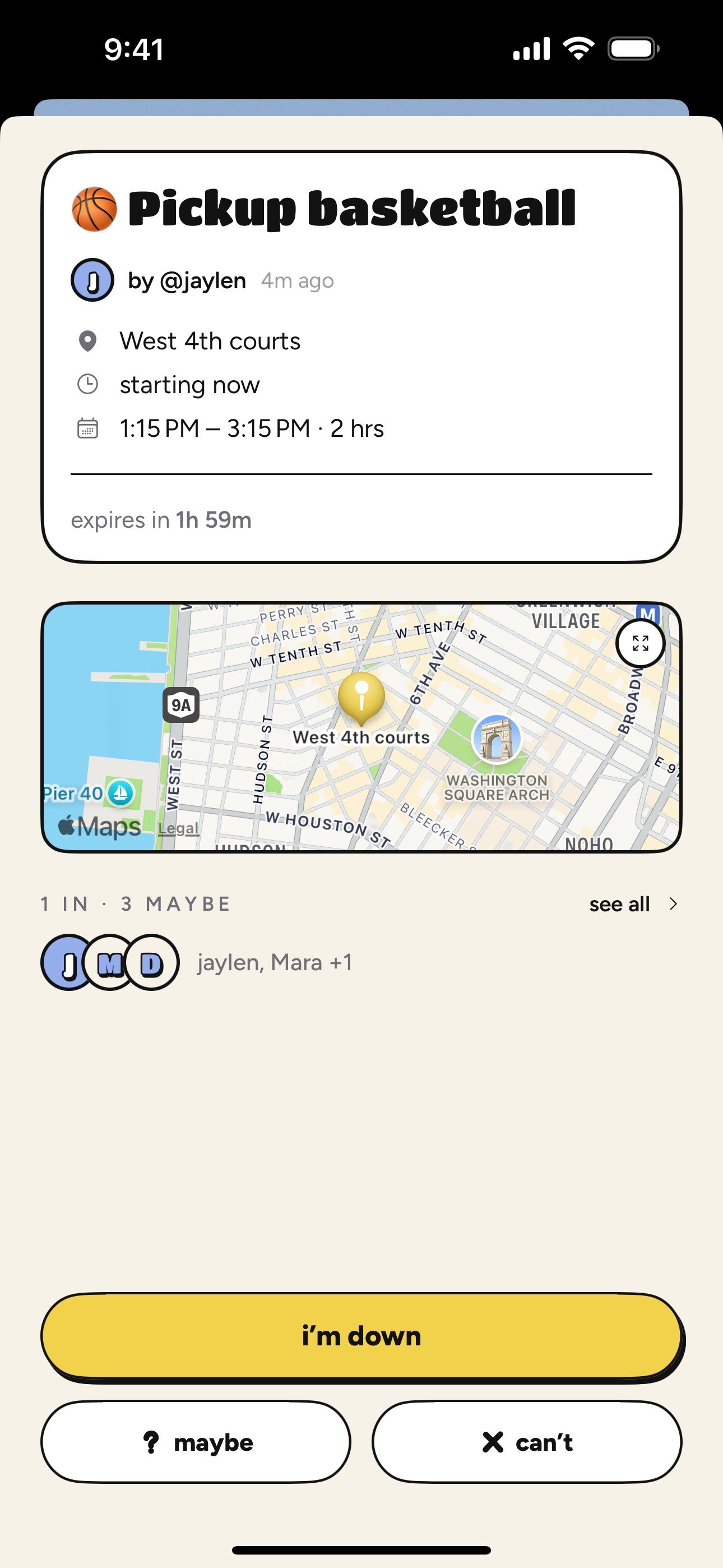Screenshot 3 of OutHere: who's in?