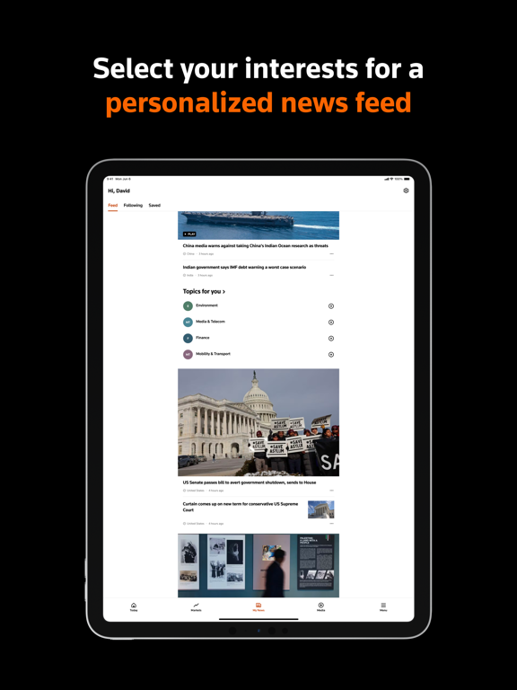 Reuters News iPad app afbeelding 6