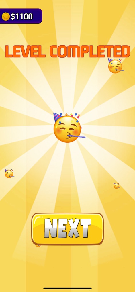 Keirle: Jelly - L'application célèbre les victoires avec une interface de succès dynamique et affiche clairement les récompenses en jeu obtenues par le joueur.