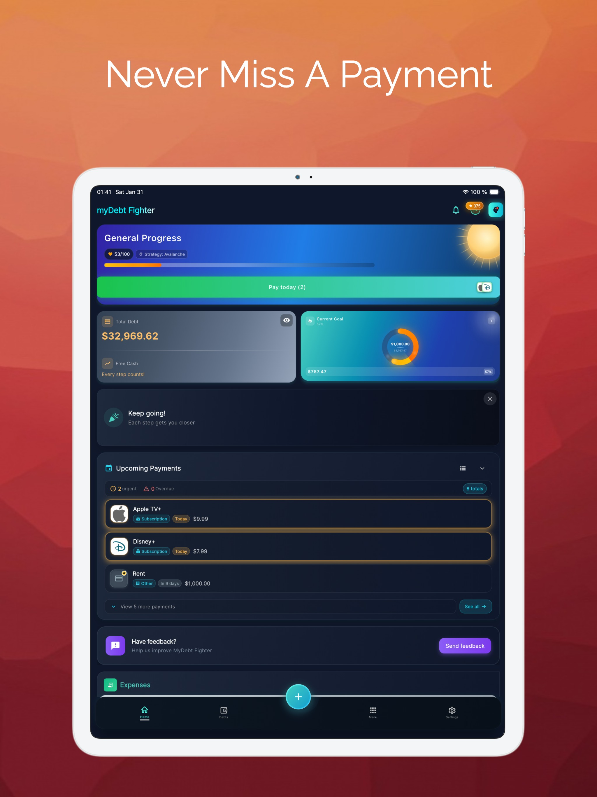 MyDebt Fighter Smart Tracker