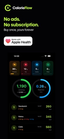 CalorieFlow screenshot