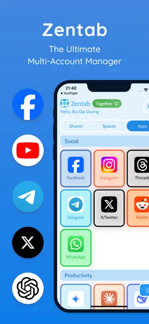 Zentab - Clone App Multi Login screenshot 2