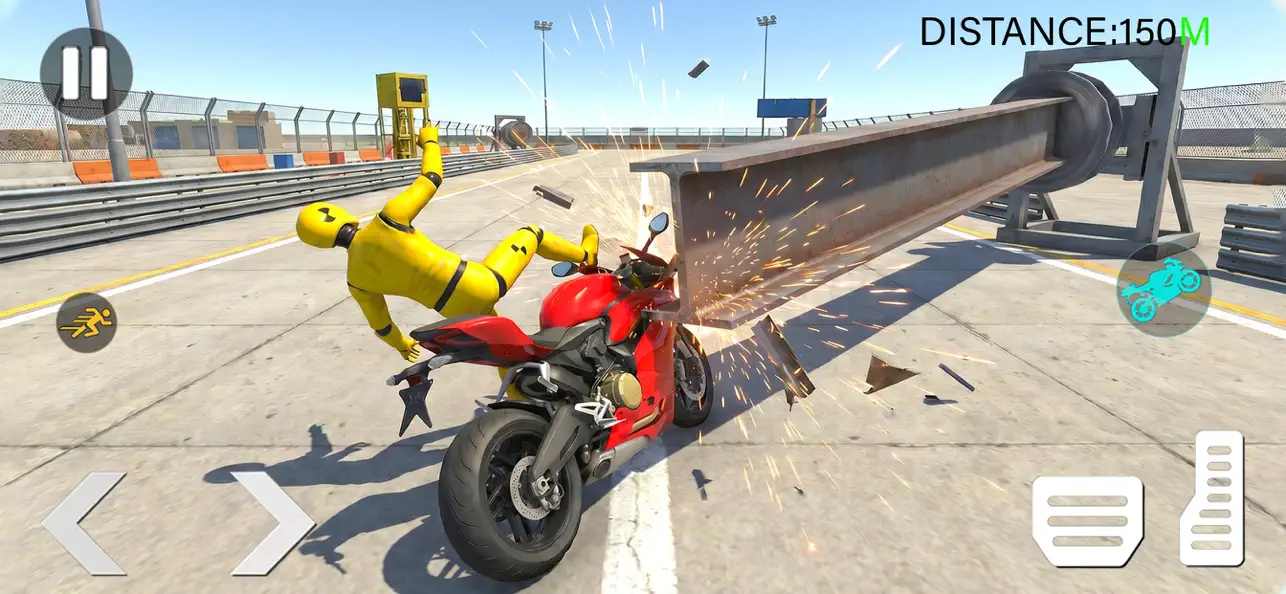 Screenshot #3 pour Bike Crash: Ragdoll Sim
