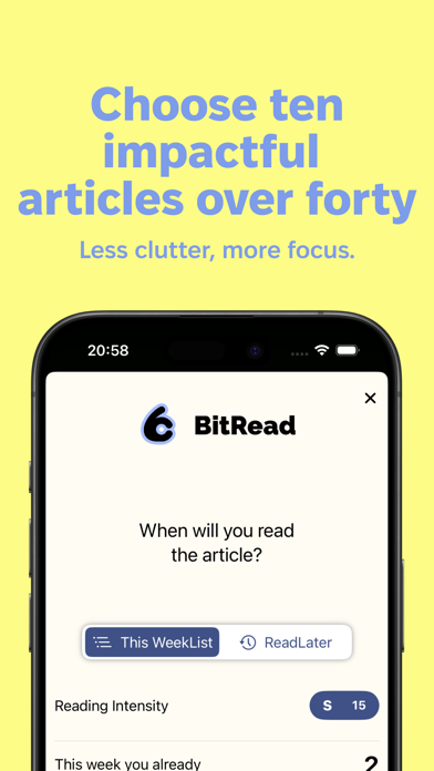BitRead: ReadLater for growth Screenshot