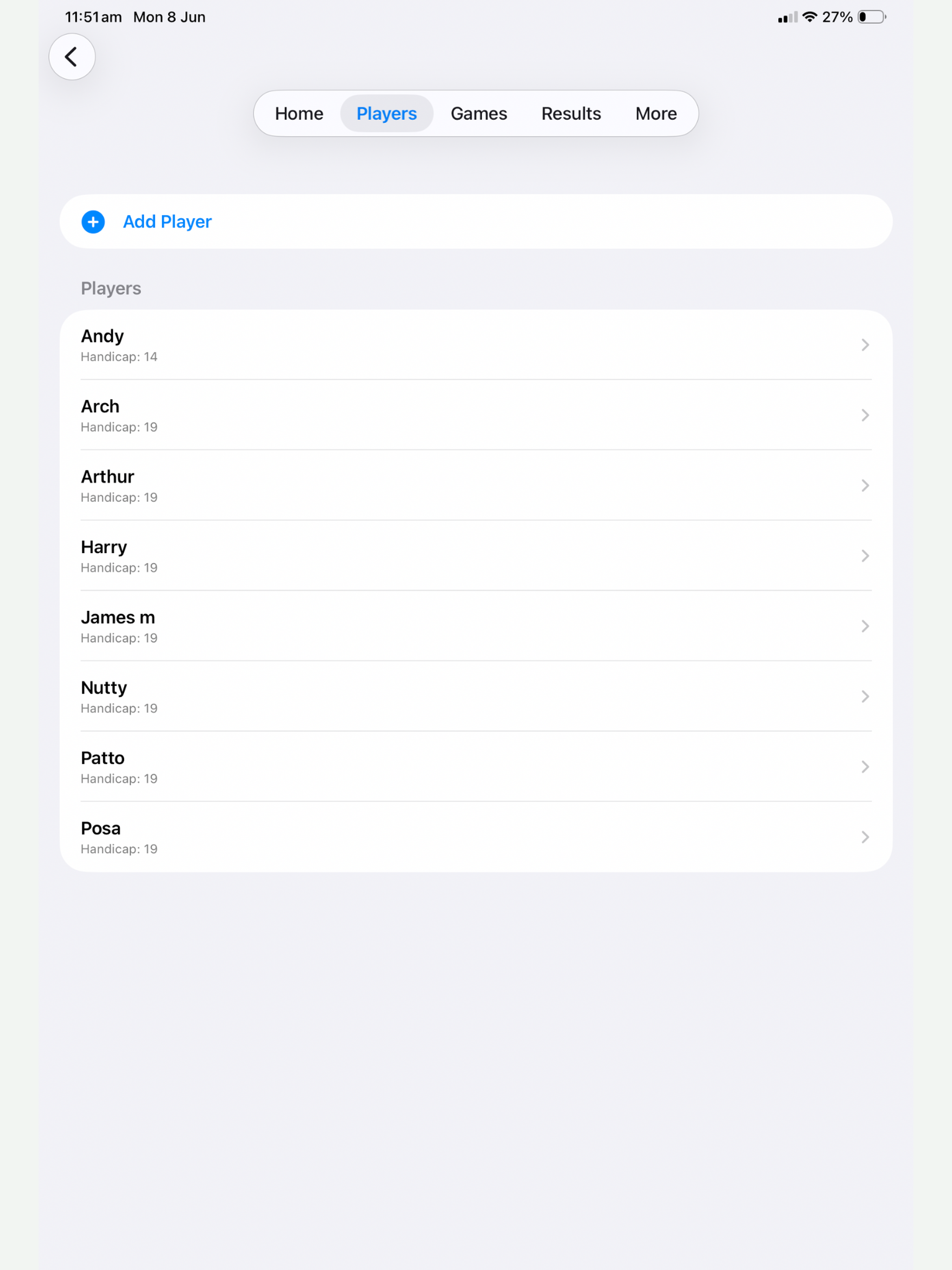 GolfHandicapGo screenshot 9