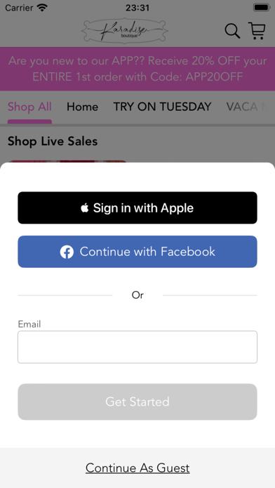 Karadise Boutique Screenshot