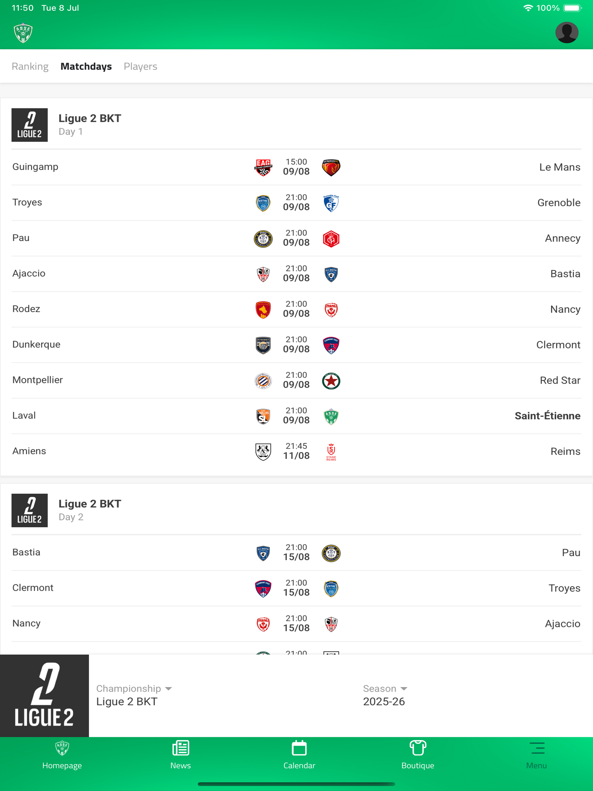 ASSE Officiel screenshot 7