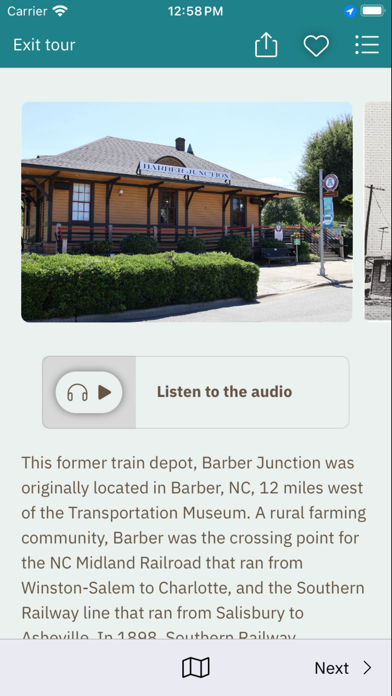 NC Transportation Museum App Screenshot