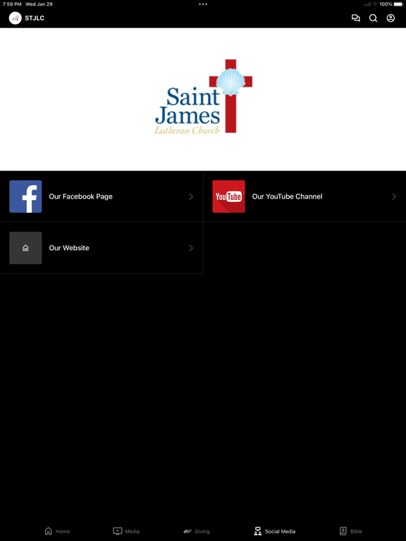 Saint James Lutheran Church iPad screenshot 3 - Education app
