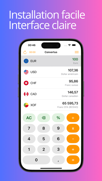 Screenshot #2 pour Convertisseur de devises: Taux
